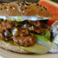 Vegan BBQ Sandwich: https://vedgedout.com/2012/10/17/vegan-bbq-sandwich/